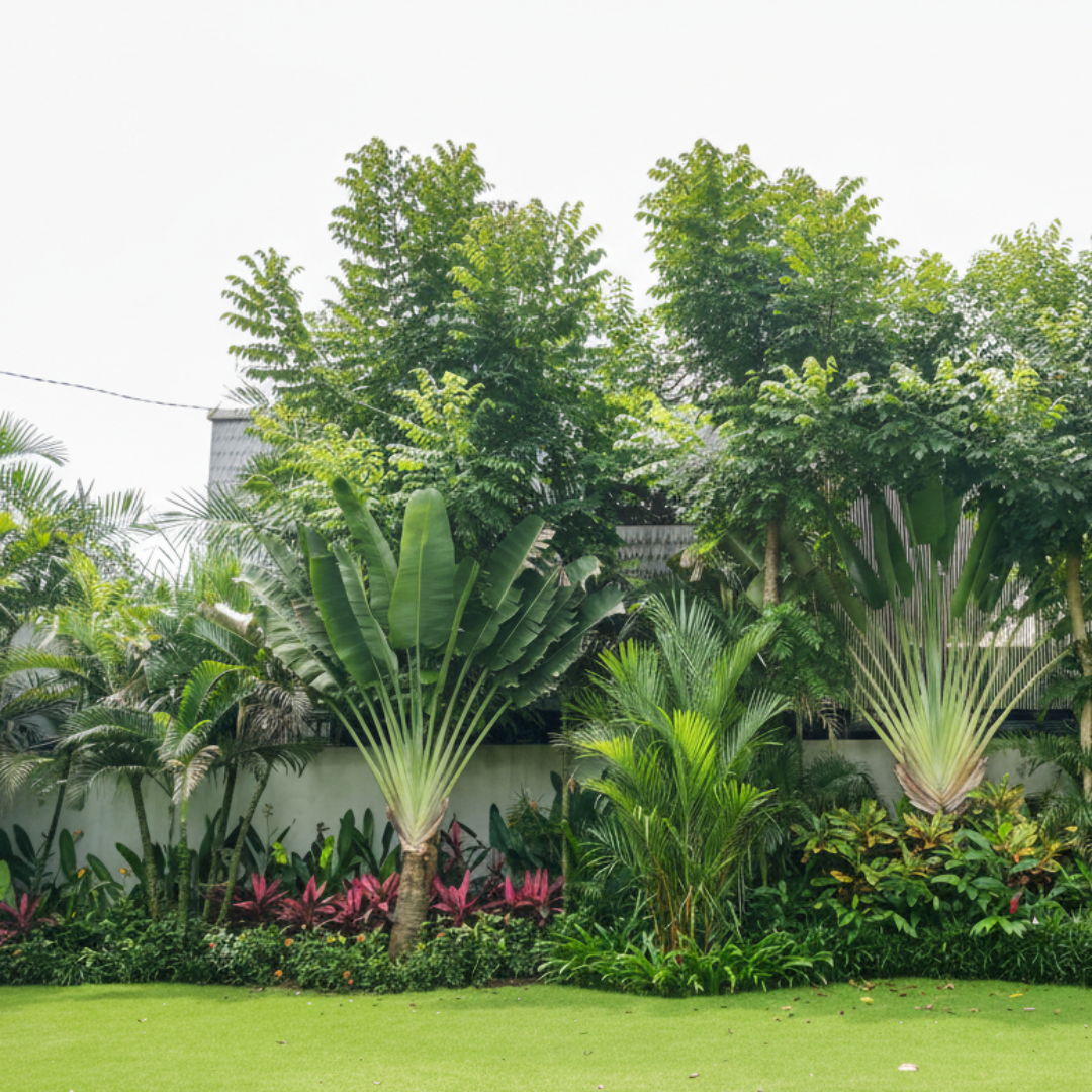 Tropical villa landscape garden Bali by Lumina Landscapes